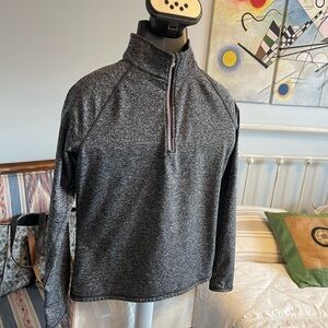 Quarter zip lined active top